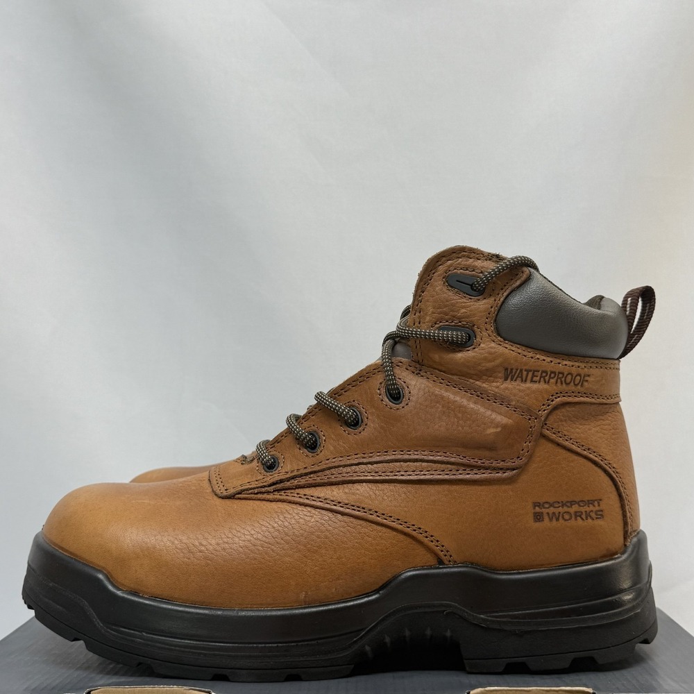 Rockport Works Men's 11w Tru-Tech Waterproof Boot Comp toe 6" Work boot NEW‎ NIB - Picture 6 of 8